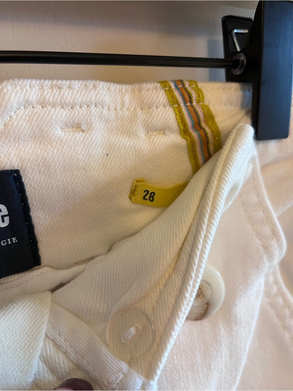 Anthropologie Maeve White Wide-Leg Jeans - Picture 5 of 6